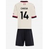 Liverpool Federico Chiesa #14 Borta Kläder Barn 2025-26 Kortärmad (+ Korta byxor)
